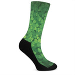 Irish Clover St. Patrick's Day Print Crew Socks