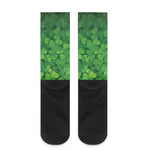 Irish Clover St. Patrick's Day Print Crew Socks
