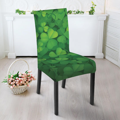 Irish Clover St. Patrick's Day Print Dining Chair Slipcover