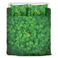 Irish Clover St. Patrick's Day Print Duvet Cover Bedding Set