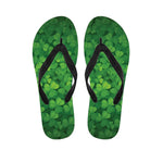 Irish Clover St. Patrick's Day Print Flip Flops