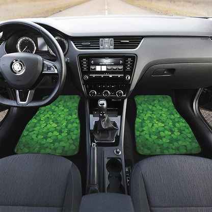 Irish Clover St. Patrick's Day Print Front Car Floor Mats
