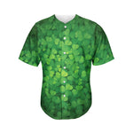 Irish Clover St. Patrick's Day Print Men's Baseball Jersey