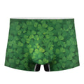Irish Clover St. Patrick's Day Print Men's Boxer Briefs