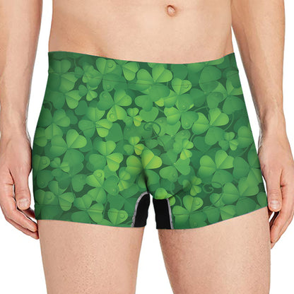 Irish Clover St. Patrick's Day Print Men's Boxer Briefs