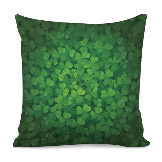 Irish Clover St. Patrick's Day Print Pillow Cover