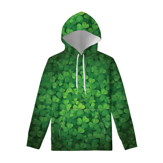 Irish Clover St. Patrick's Day Print Pullover Hoodie