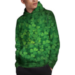 Irish Clover St. Patrick's Day Print Pullover Hoodie