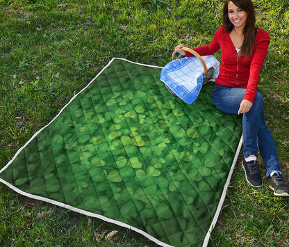 Irish Clover St. Patrick's Day Print Quilt