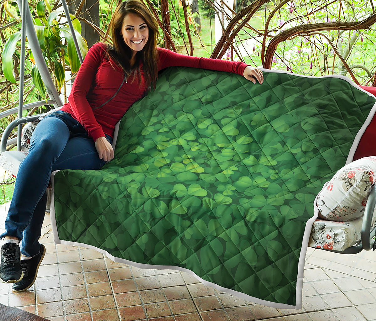 Irish Clover St. Patrick's Day Print Quilt