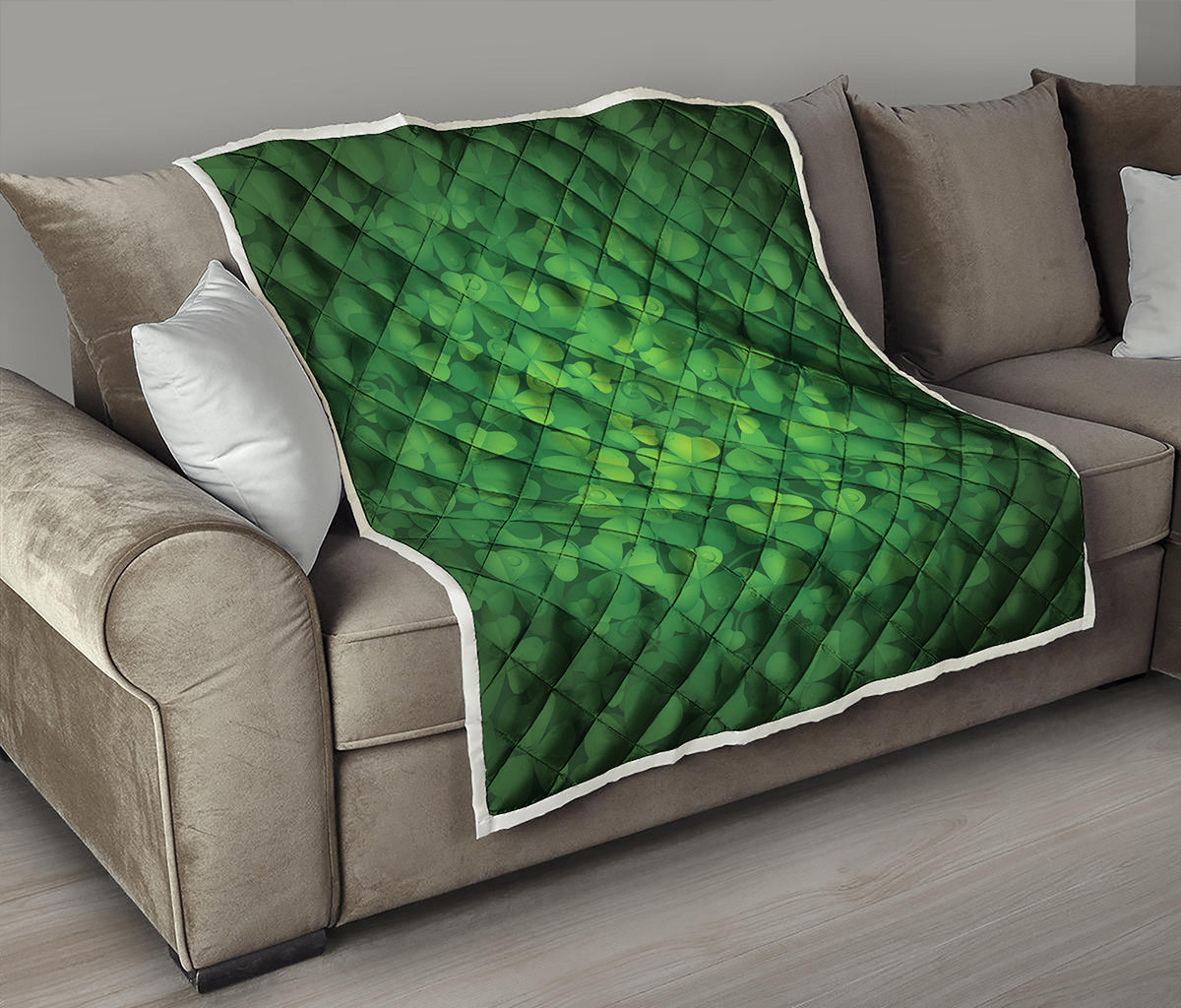 Irish Clover St. Patrick's Day Print Quilt