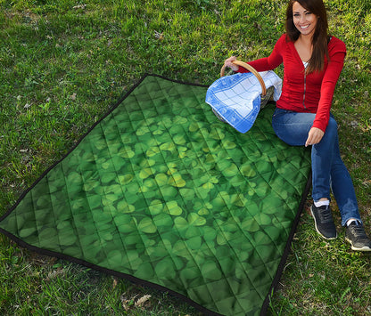 Irish Clover St. Patrick's Day Print Quilt
