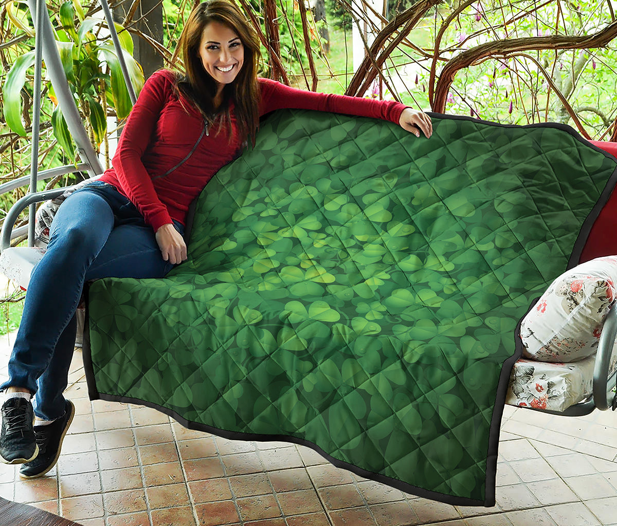 Irish Clover St. Patrick's Day Print Quilt