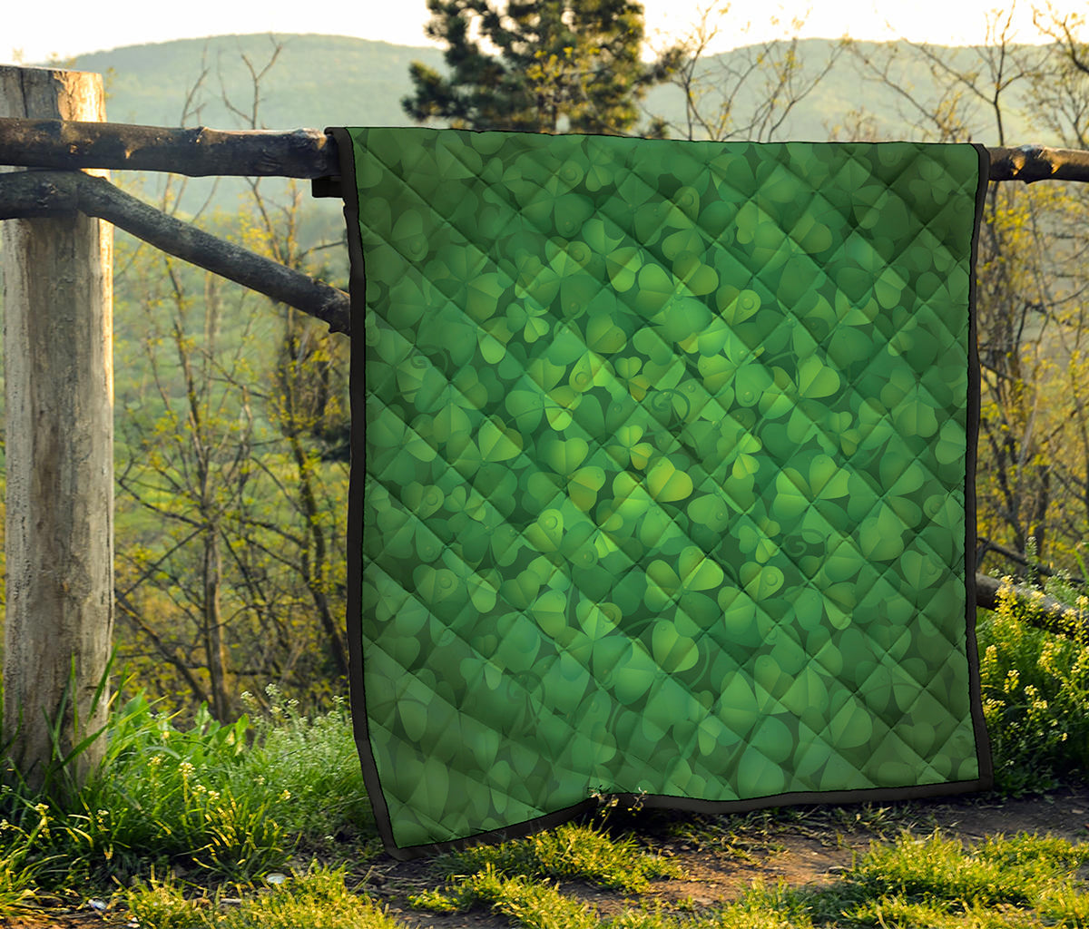 Irish Clover St. Patrick's Day Print Quilt