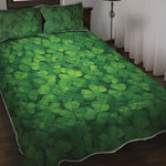Irish Clover St. Patrick's Day Print Quilt Bed Set
