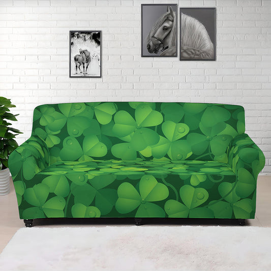 Irish Clover St. Patrick's Day Print Sofa Cover