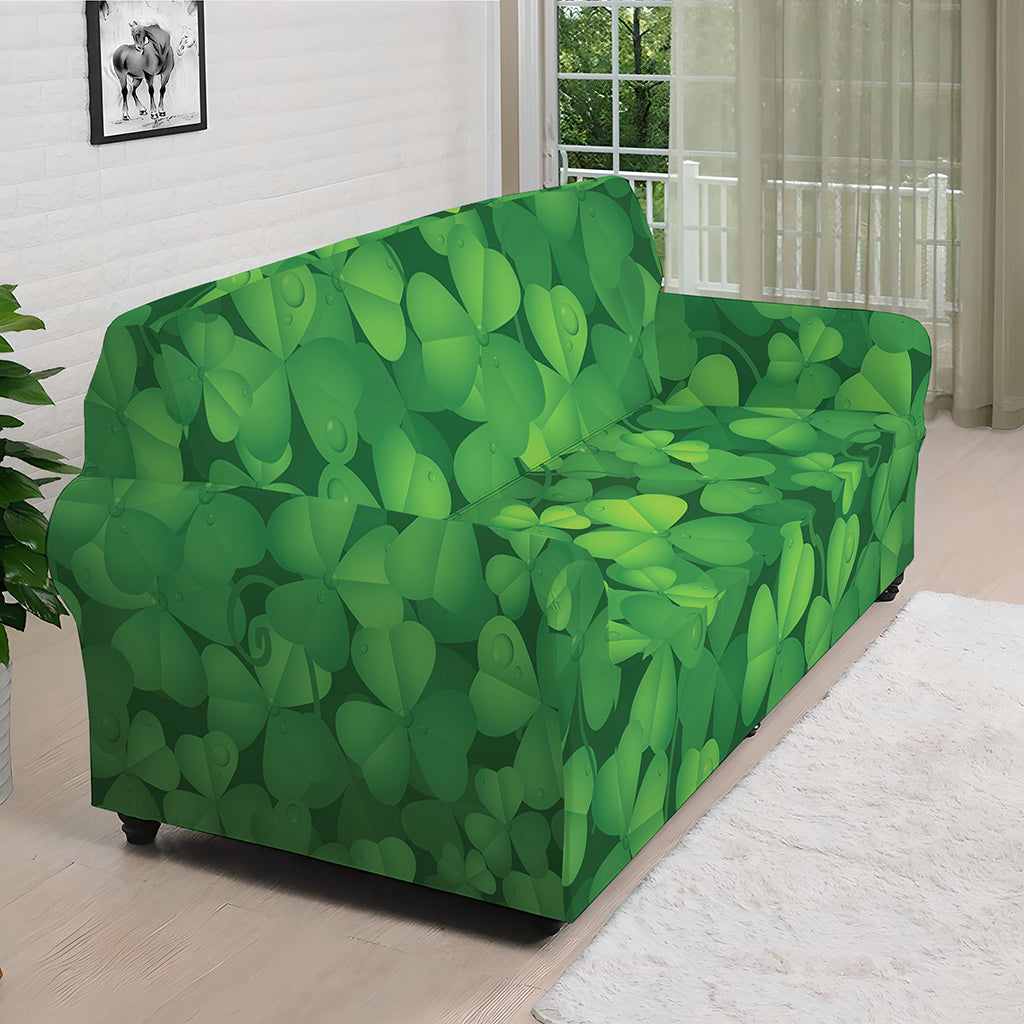 Irish Clover St. Patrick's Day Print Sofa Cover