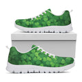 Irish Clover St. Patrick's Day Print White Running Shoes