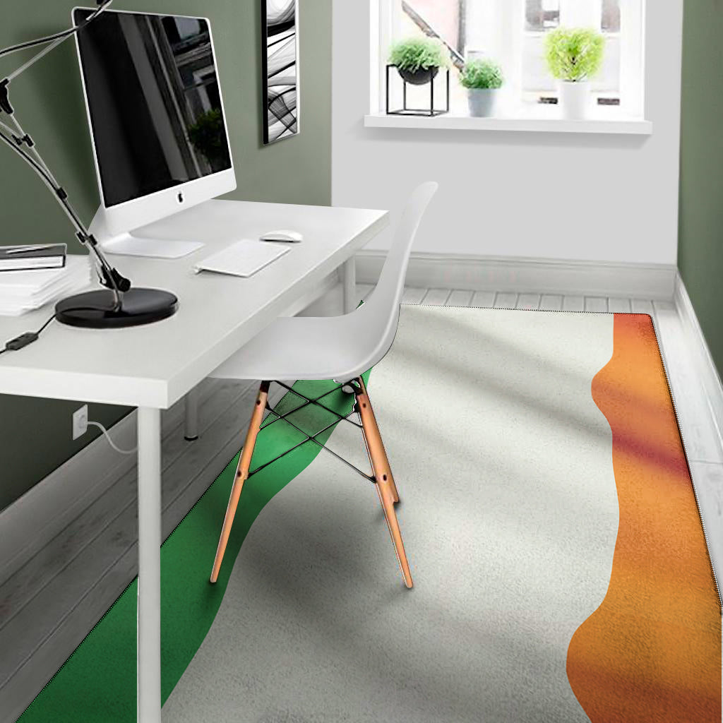 Irish Flag Print Area Rug