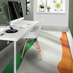 Irish Flag Print Area Rug