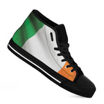 Irish Flag Print Black High Top Shoes