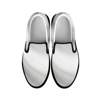 Irish Flag Print Black Slip On Shoes