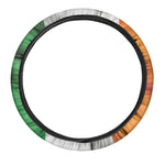 Irish Flag Print Car Steering Wheel Cover