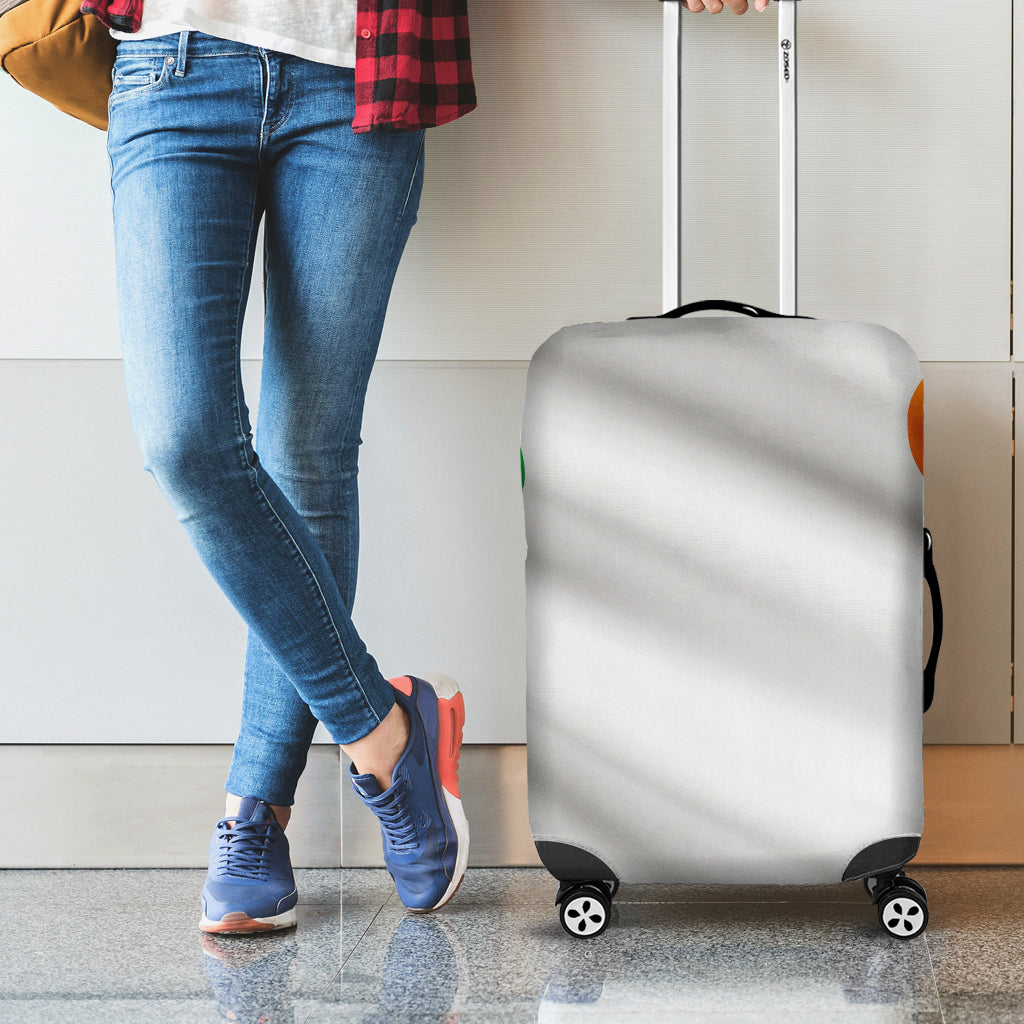 Irish Flag Print Luggage Cover
