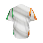 Irish Flag Print Men's Baseball Jersey