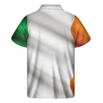 Irish Flag Print Men's Short Sleeve Shirt