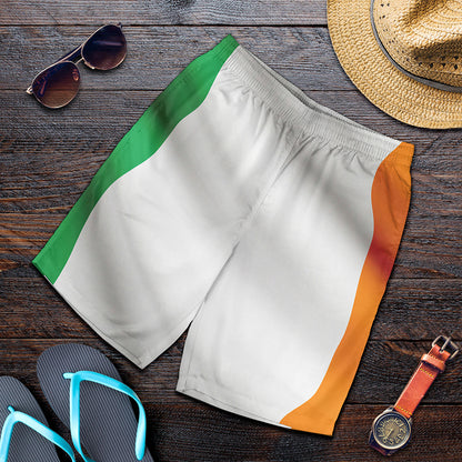 Irish Flag Print Men's Shorts
