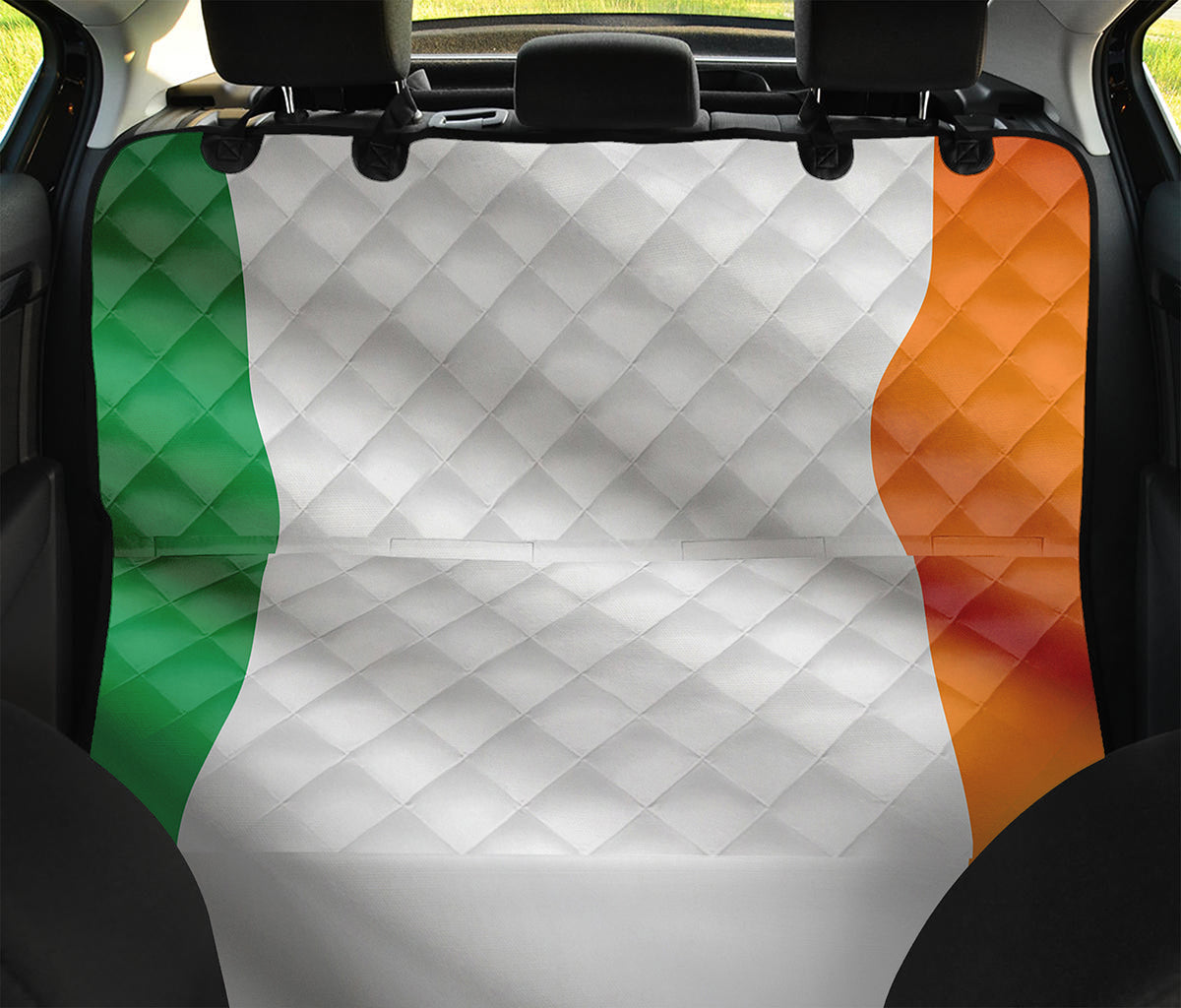 Irish Flag Print Pet Car Back Seat Cover