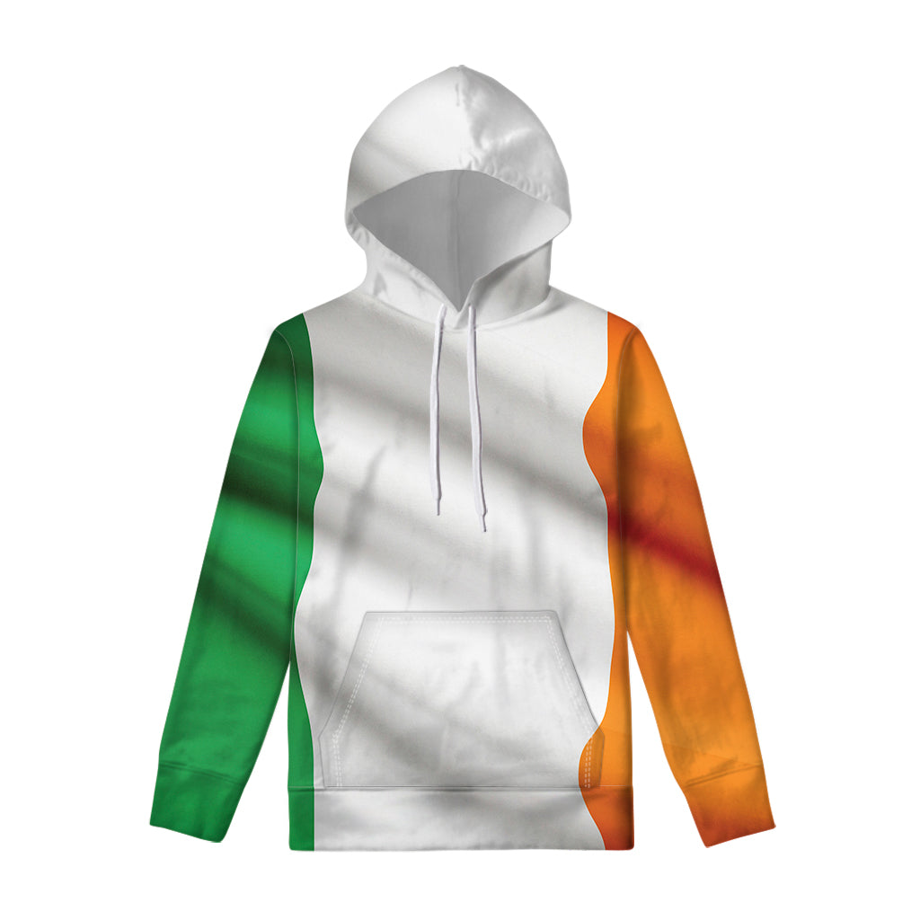 Irish Flag Print Pullover Hoodie