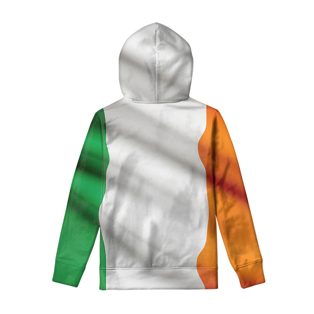 Irish Flag Print Pullover Hoodie