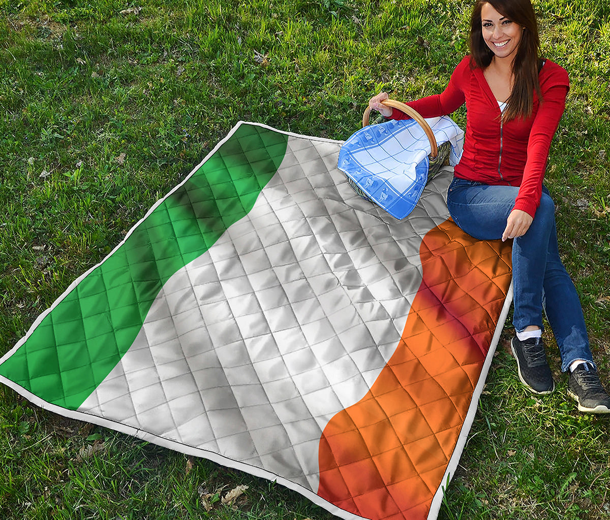 Irish Flag Print Quilt