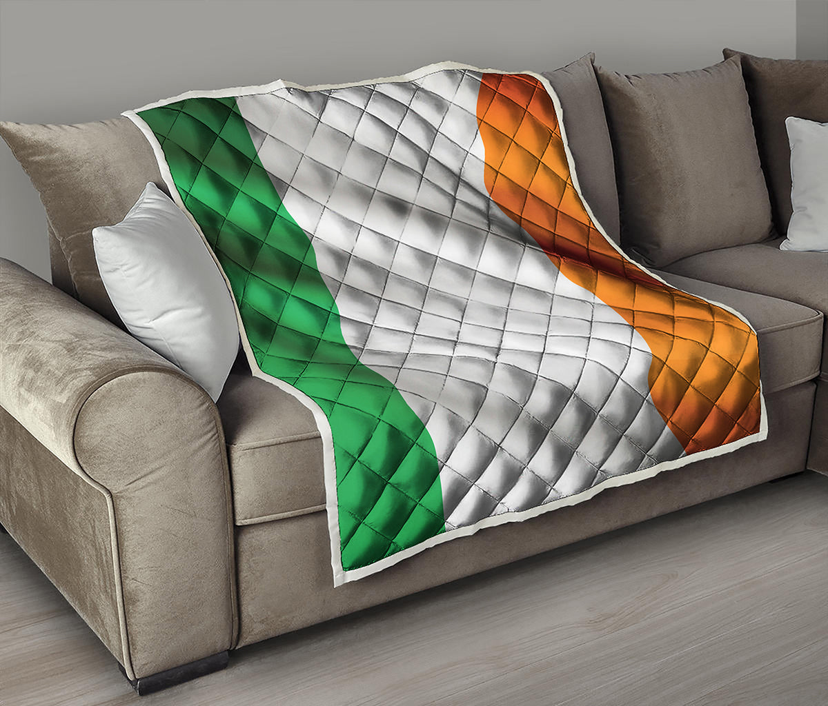 Irish Flag Print Quilt