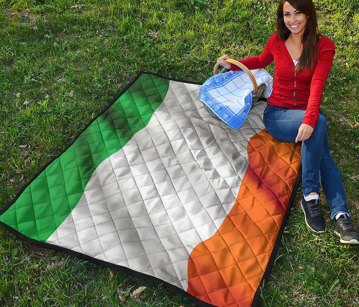 Irish Flag Print Quilt
