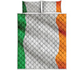 Irish Flag Print Quilt Bed Set