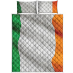 Irish Flag Print Quilt Bed Set