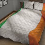 Irish Flag Print Quilt Bed Set