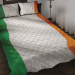Irish Flag Print Quilt Bed Set