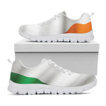 Irish Flag Print White Sneakers