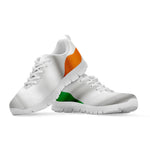 Irish Flag Print White Sneakers