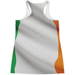 Irish Flag Print Women's Racerback Tank Top
