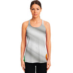 Irish Flag Print Women's Racerback Tank Top