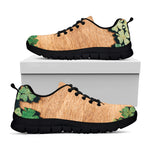 Irish Four Leaf Clovers Wood Print Black Sneakers