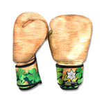 Irish Four Leaf Clovers Wood Print Boxing Gloves