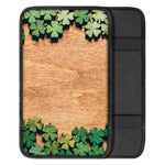 Irish Four Leaf Clovers Wood Print Car Center Console Cover