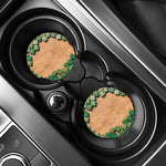 Irish Four Leaf Clovers Wood Print Car Coasters