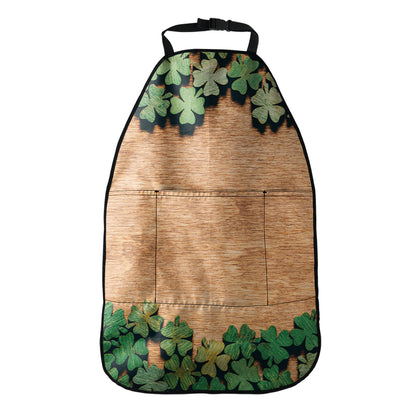Irish Four Leaf Clovers Wood Print Car Seat Organizers